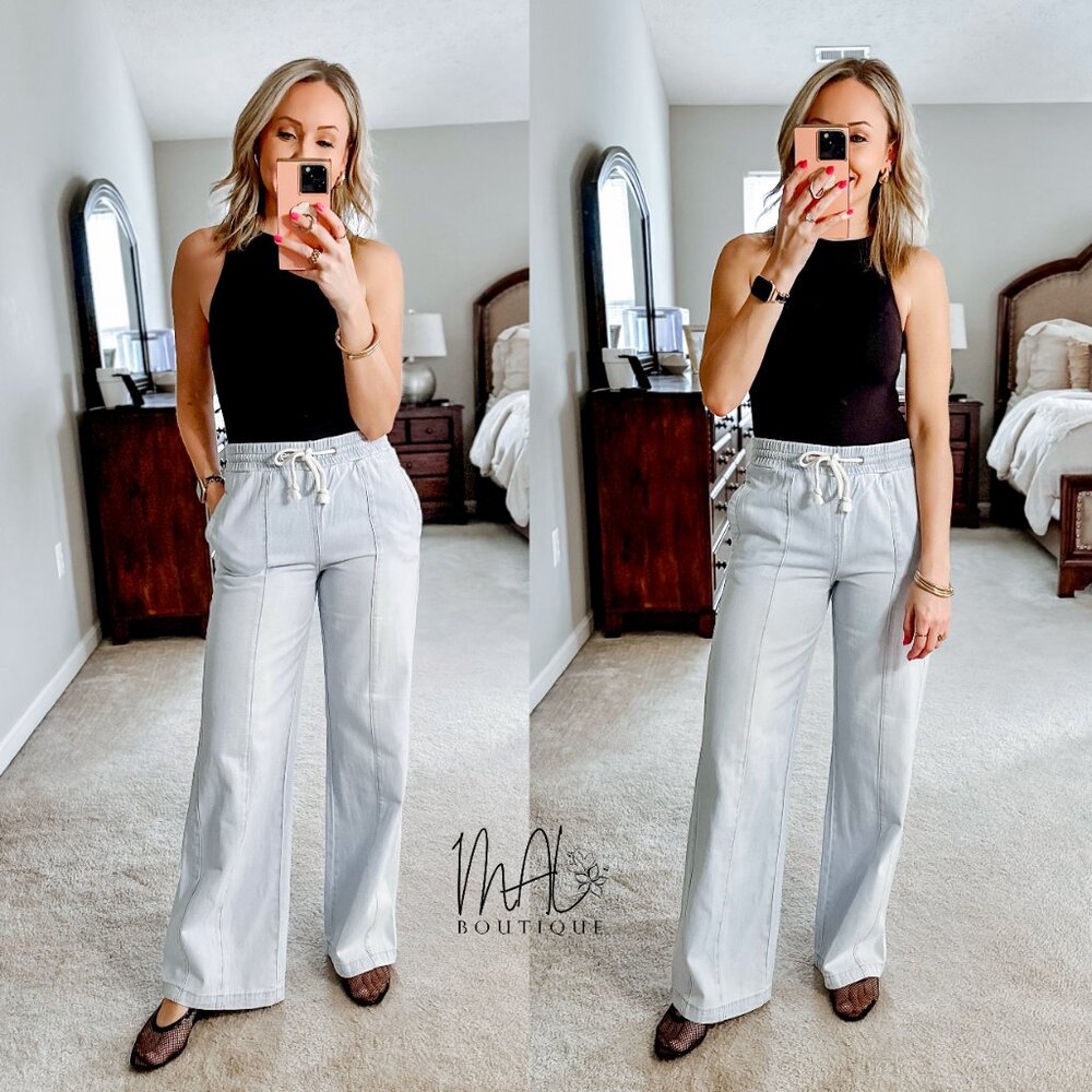 Julia KanCan High Rise Elastic Band Flare Jeans | Women's Pants | Fall Fashion - Picture 3 of 14